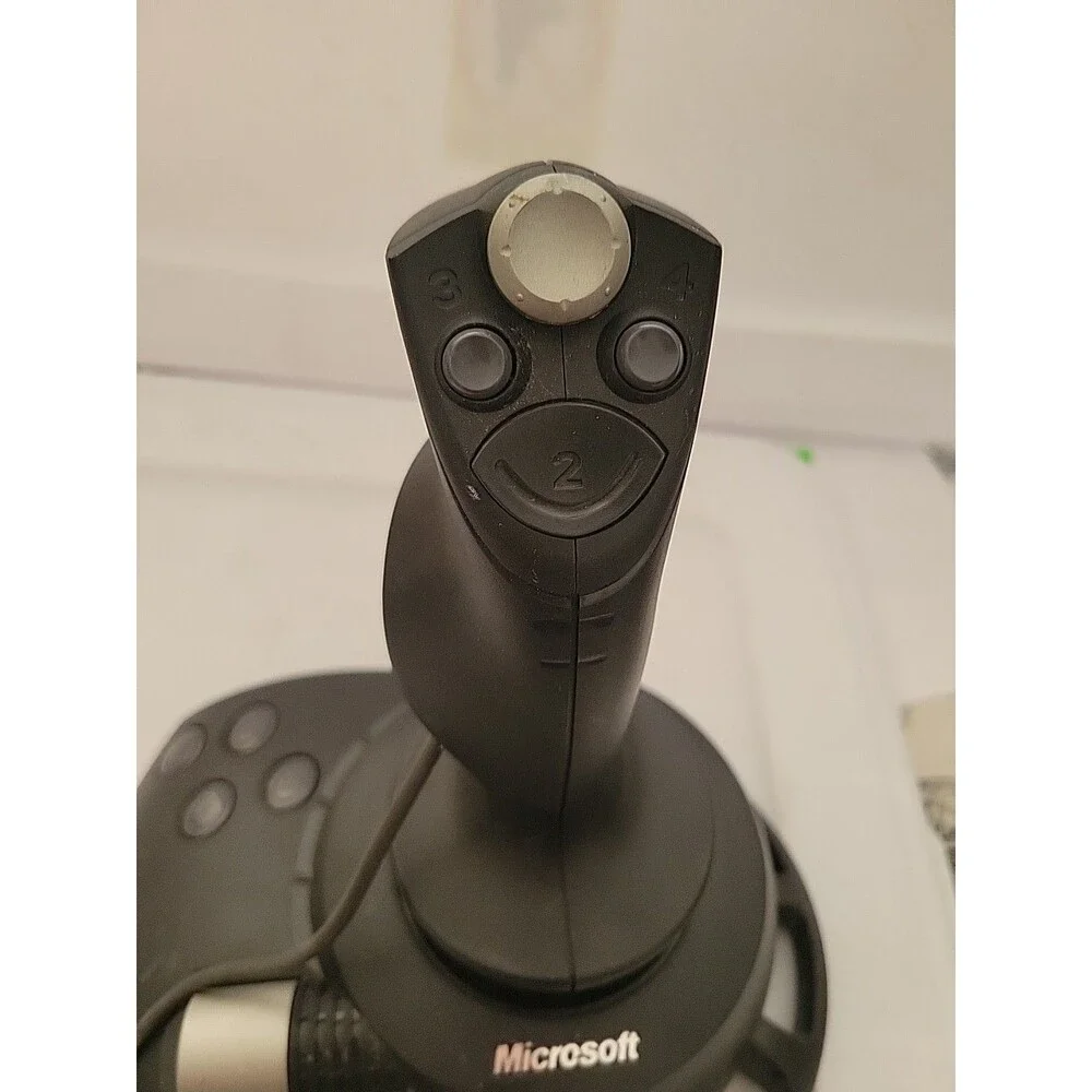 READ Microsoft SideWinder Precision 2 Joystick X08-58015 For Parts